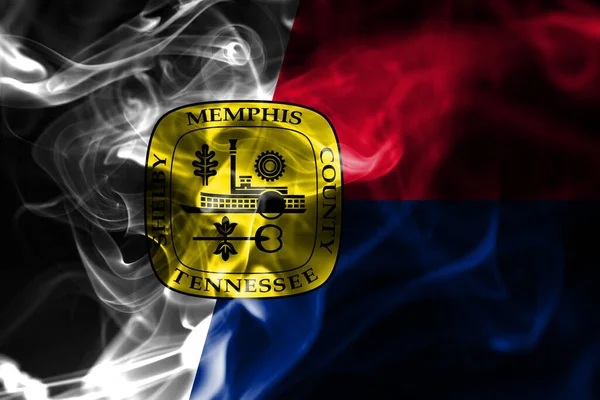 Memphis City Smoke Flag Tennessee State Spojené Státy Americké — Stock fotografie