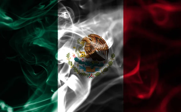 México Bandera Humo Bandera Nacional Humo — Foto de Stock