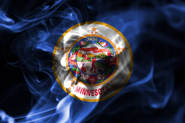 Minnesota State Smoke Flag Estados Unidos América — Fotografia de Stock