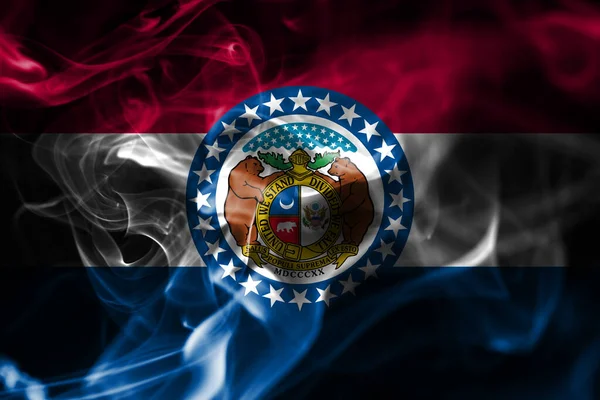 Bandiera Del Fumo Dello Stato Del Missouri Stati Uniti America — Foto Stock