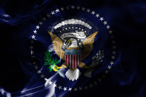 President United States State Smoke Flag United States America — Stock Photo, Image