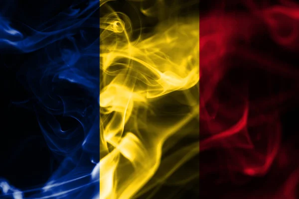 Romania Bandiera Nazionale Del Fumo — Foto Stock