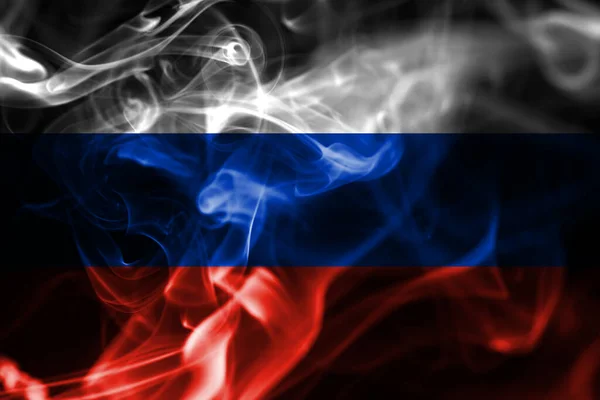Bandeira Fumo Rússia Bandeira Nacional Fumo — Fotografia de Stock