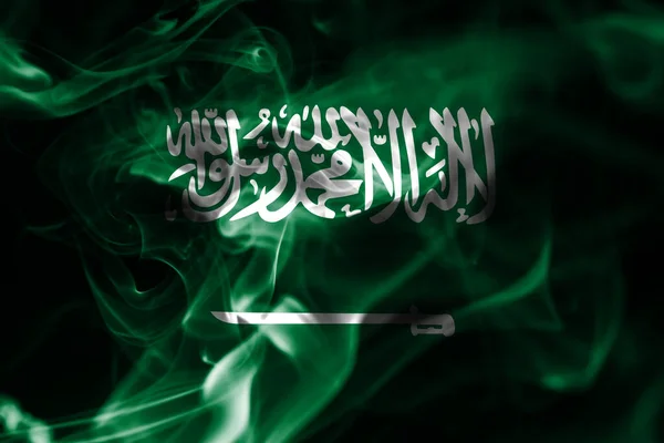 Saudi Arabien Rauchfahne Nationalflagge Aus Rauch — Stockfoto