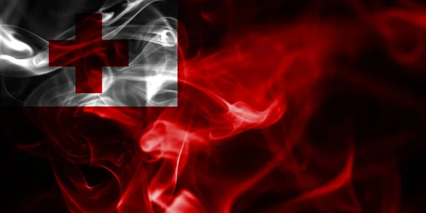 Bandeira Fumaça Tonga Bandeira Nacional Fumaça — Fotografia de Stock