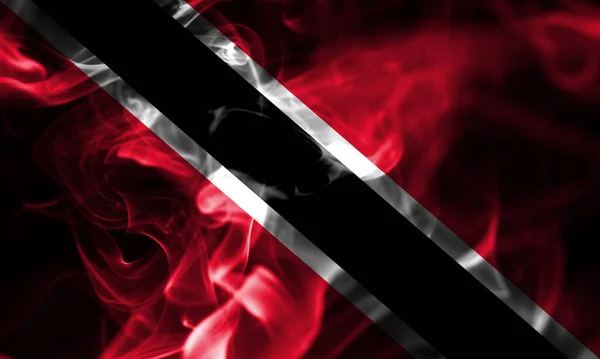 Trinidad Och Tobago Rök Flagga — Stockfoto