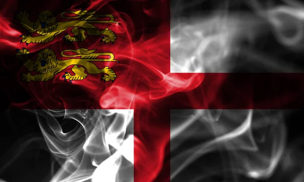 Sark Smoke Flag Flagge Des Abhängigen Britischen Territoriums — Stockfoto