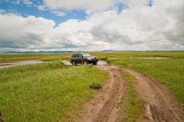 Gezide tepe ve off road ekspres araba ile Manzara