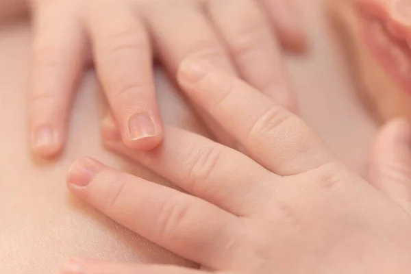 Neugeborenes Baby Finger Detail — Stockfoto