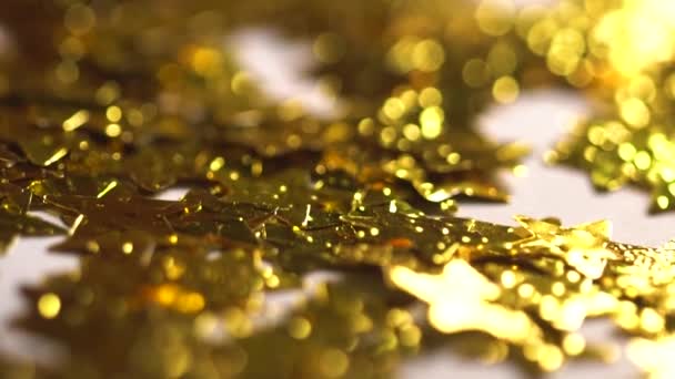 Estrelas douradas caindo — Vídeo de Stock