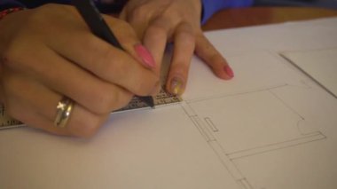 Mühendis mimar çizim kroki