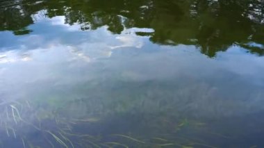 Ahşap iskele nehirden görüntüleyin