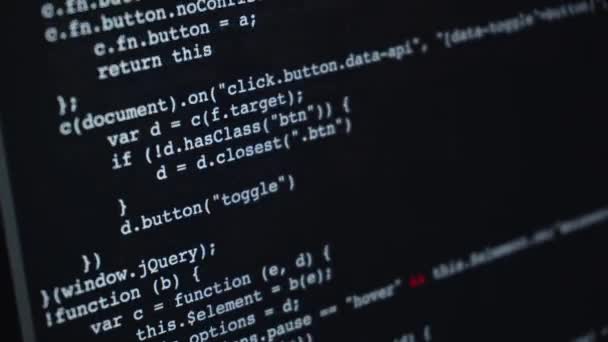 Code source html ou code de programmation en cours d'exécution sur écran 