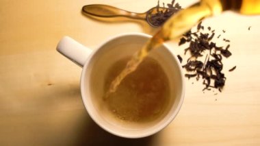 Sıcak siyah beyaz Kupası dökme çay