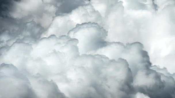 Stora vita fluffiga moln tidsfördröjning. Uhd 4k — Stockvideo