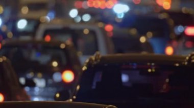 Karayolu trafik araçlarda saatinde reçel. Akşam atış