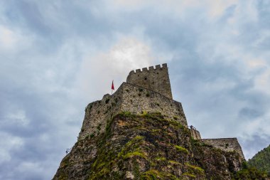 Türkiye 'de Trabzon kentinde zil kalesine güzel bir görünüm