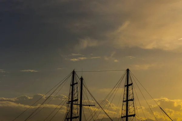 Several Masts Boats Marine Antalya Turkey — Stock Photo, Image