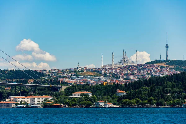View New Largest Mosque Turkey Located Camlica Hill — Stock Photo, Image