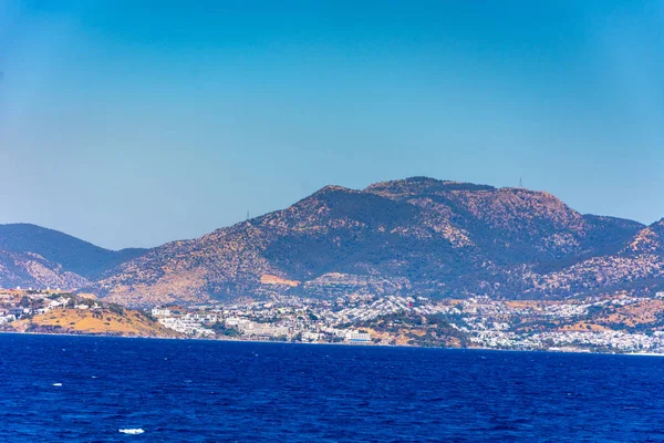 ボドルム市内とエーゲ海の美しい風景 — ストック写真