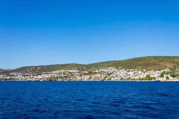 Piękny Krajobraz Miasta Bodrum Morze Egejskie — Zdjęcie stockowe