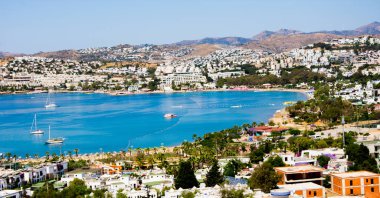 Manzara çok güzel turistik Bodrum Türkiye'de
