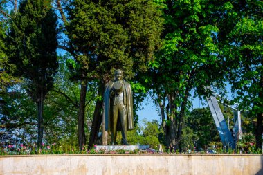 Türkiye 'de ordu kentinde yer alan Atatürk heykeli, 19 Nisan 2018