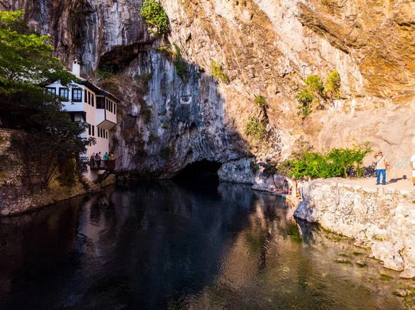 Pramen Řeky Buna Městě Blagaj Bosně — Stock fotografie