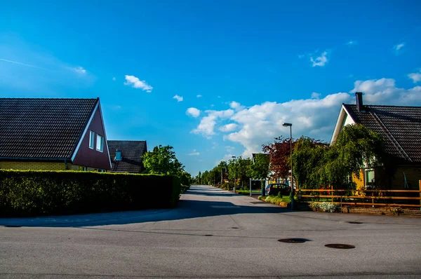 Krásná ulice ve městě Malmo — Stock fotografie