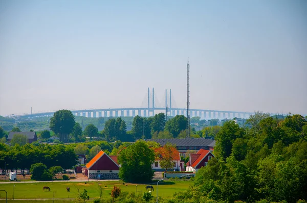 Пейзаж в городе Мальмо, Швеция — стоковое фото