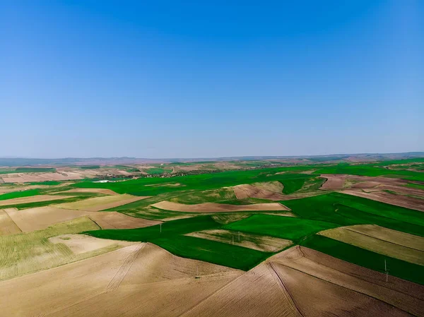 Bereketli ve tarıma elverişli alanlara hava manzarası