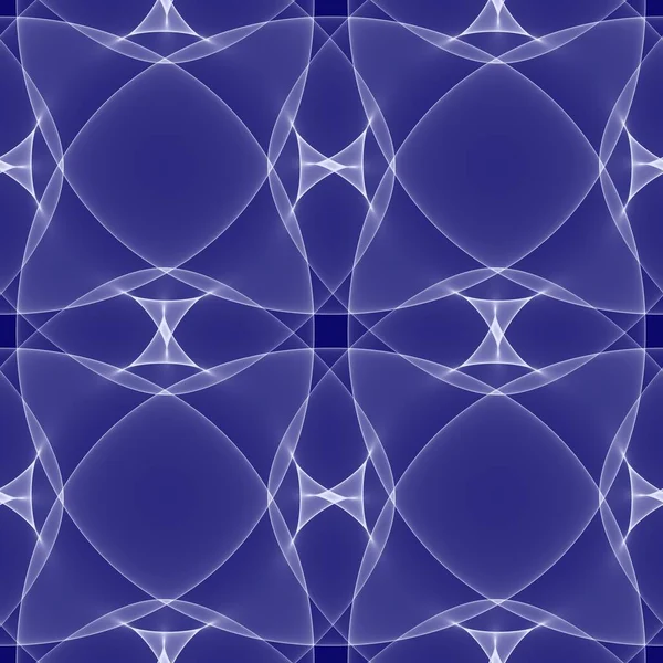Sömlös Bakgrund Blå Tapet Dekoration Pattern — Stockfoto