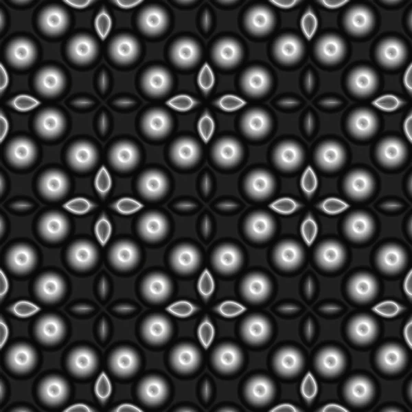 Effekt Nahtlosen Hintergrund Schwarz Weiße Tapete Dekoration Muster — Stockfoto