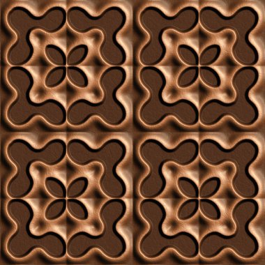 3D efekti sorunsuz arka plan, duvar kağıdı dekorasyon deri desen.