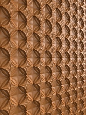 3D etkisi parlak deri dokulu arka plan deseni kahverengi.