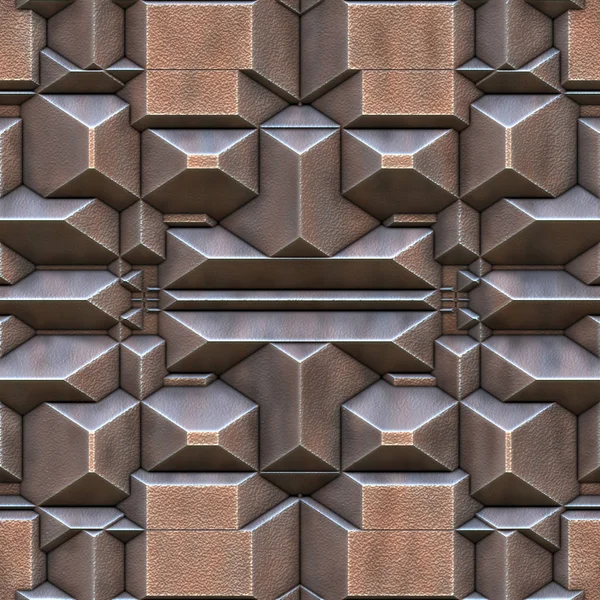 3D efekti sorunsuz arka plan duvar kağıdı metal döşenmiş desen.