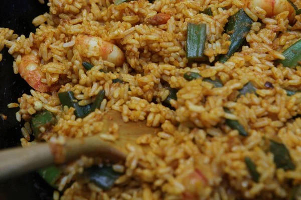 Arroz con camarones —  Fotos de Stock