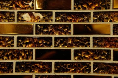 İnce seramik karoların dokusu, yakın