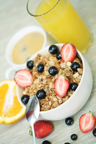Bra frukost för morgonen, närbild — Stockfoto
