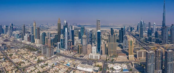 Luftaufnahme Der Innenstadt Von Dubai Uae Einem Sommertag — Stockfoto