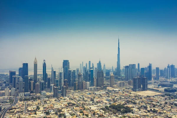 Luftaufnahme Der Innenstadt Von Dubai Uae Einem Sommertag — Stockfoto