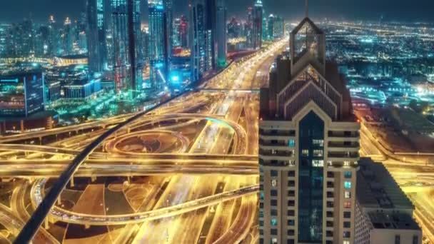 Spectaculaire Horizon Centre Ville Dubaï Émirats Arabes Unis Timelapse — Video