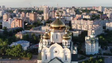 Khabarovsk Spaso-Preobrazhenskiy Kafedralnyy Sobor. - Evet. 2019 yıl..