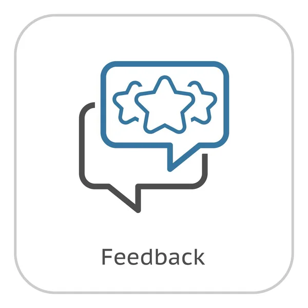 Feedback Line Icon. — Stock Vector