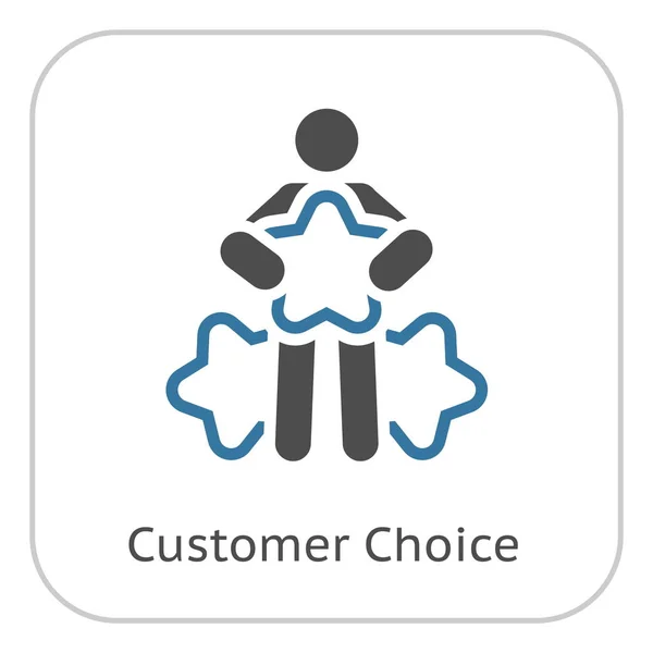 Customer Choice Line Icon. — Stock Vector