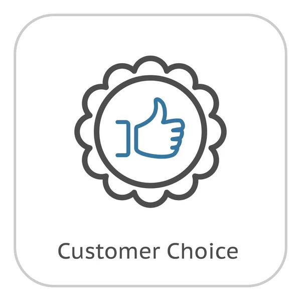 Customer Choice Line Icon. — Stock Vector