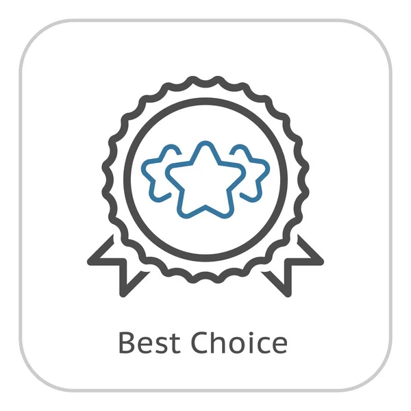 Icono Mejor Línea Elección Símbolo Satisfacción Del Cliente Gestión Relaciones — Archivo Imágenes Vectoriales