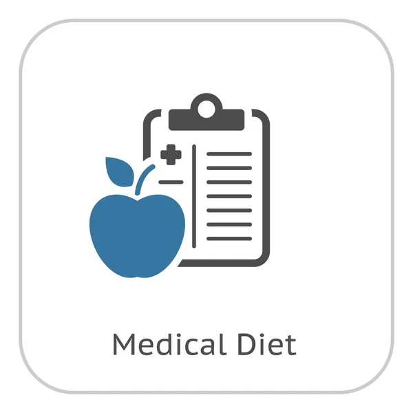 Medische voeding platte pictogram — Stockvector
