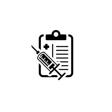 Aşı planı düz simgesi