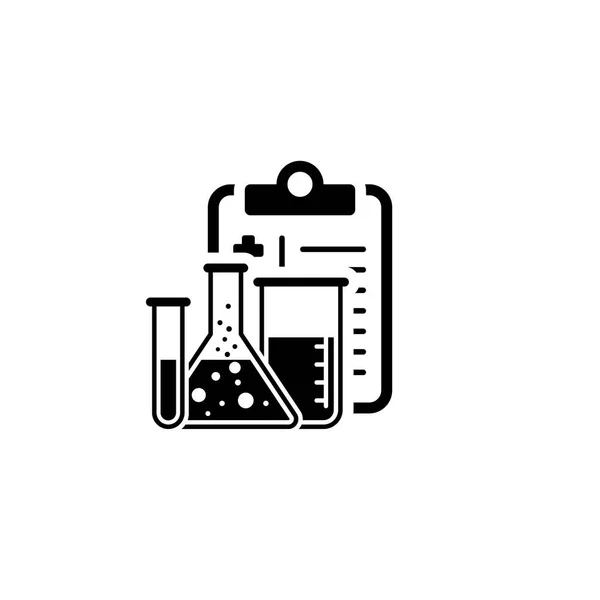 Laboratory Analysis Flat Icon — Stock Vector